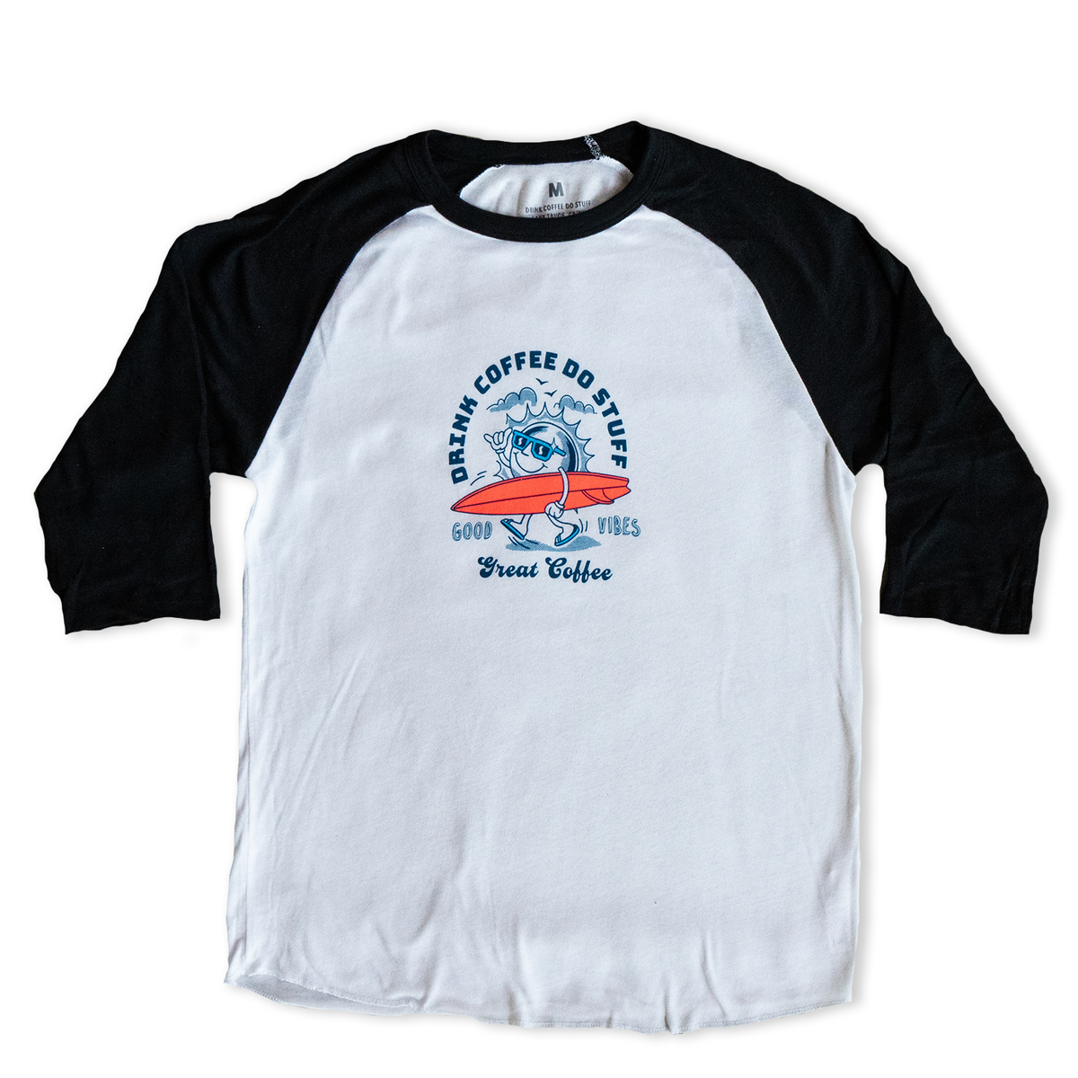 Retro Baseball Tee DRINK COFFEE DO STUFF ROASTERY